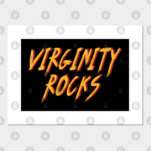 Funny Virginity Rocks Shirt Rock Style